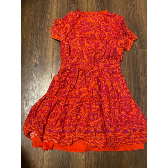 EUC Whistles Henna Print Flippy Dress sz: 4 - Picture 9 of 12